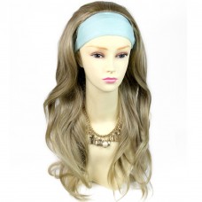 Sexy Blonde mix Pretty Long 3/4 Fall Wig Hairpiece Wavy Layered Hair Ladies wigs from WIWIGS UK