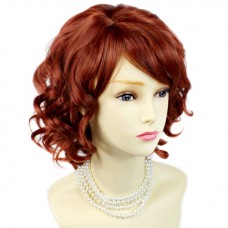Lovely Short Wig Curly Fox Red Summer Style Skin Top Ladies Wigs UK