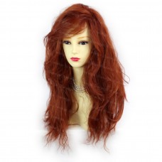 Romantic SEXY Wild Untamed Long Wavy Copper Red Ladies Wigs WIWIGS UK